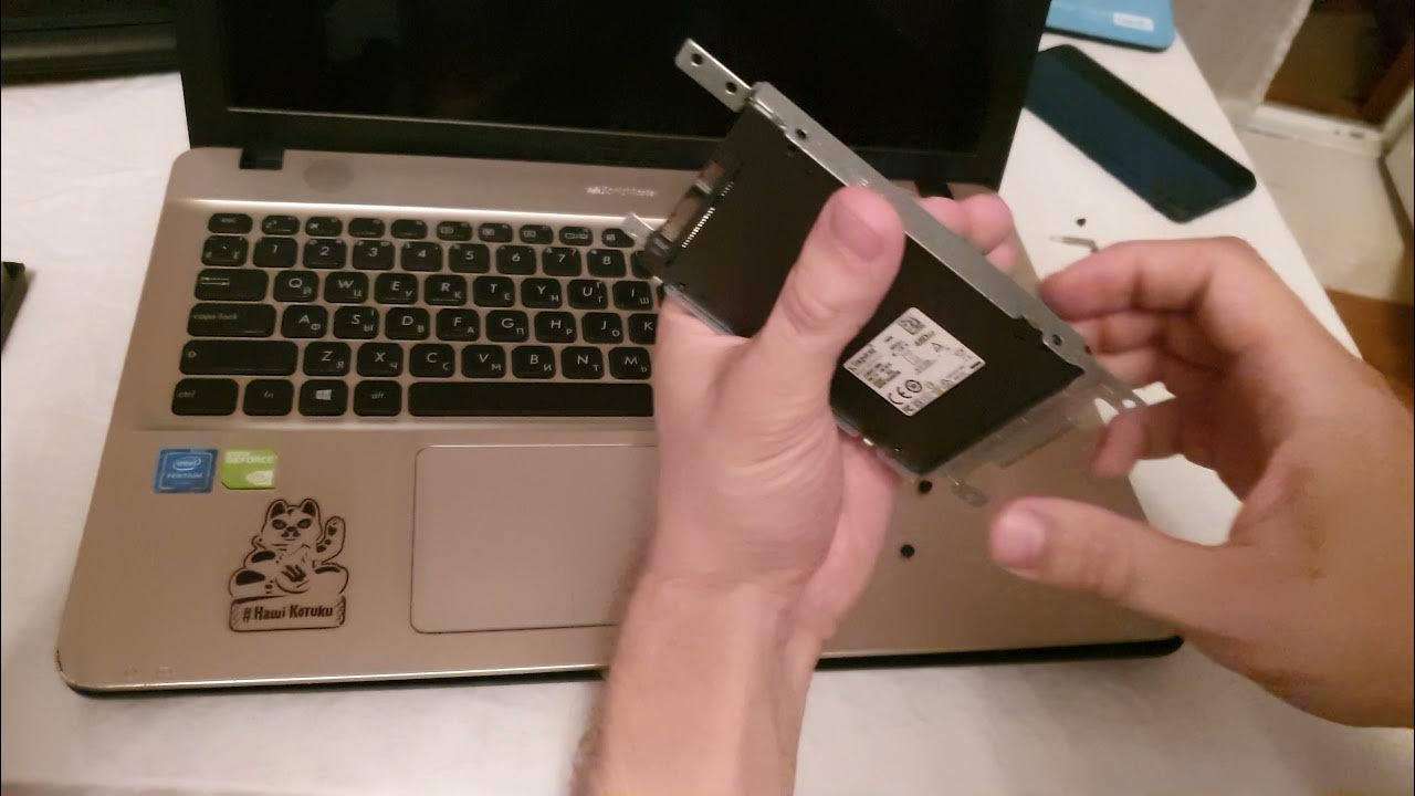 Установка SSD диска для ноутбука Asus - YouTube