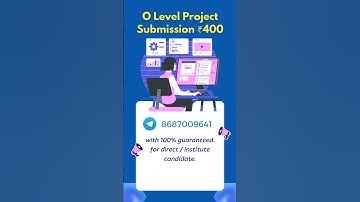 O Level Project For Institute Candidate ₹400 (प्रोजेक्ट फाइल वर्क + गाइड) #olevelproject #trending