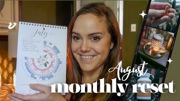 August Reset | Reflecting on My Monthly Habits, Tracking Progress, Setting New Goals 🤍✨