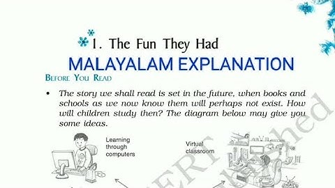 THE FUN THEY HAD /MALAYALAM EXPLANATION/ISAAC ASIMOV/NCERT CLASS 9 ENGLISH UNIT 1