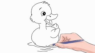 How to Draw Quacker The Duck Easy Step by Step