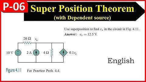 Problem 6 || Superposition Theorem with Dependent source || Easy way