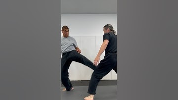 Learning how to strike an oncoming kick. Not intending to use it; prepared if needed. #kenpo