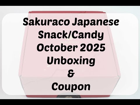 Sakuraco October 2025 "Nikko's Autumn Splendor" Japanese Snack Box Unboxing/Tasting + Coupon