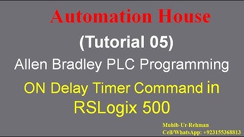 ON Delay Timer TON- [Allen-Bradley PLC] #ON_Delay_Timer_Command