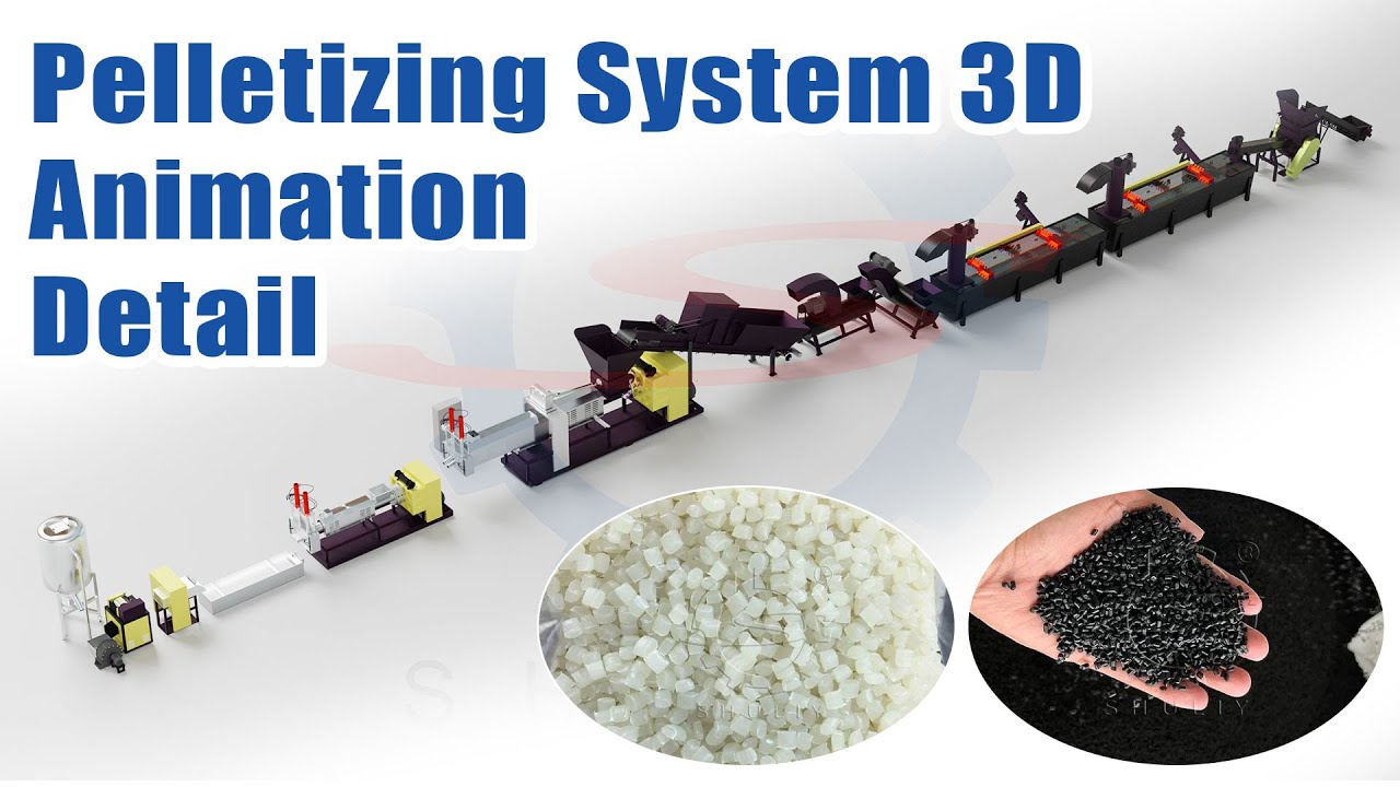3D Simulation of Plastic Pelletizing Line Automation