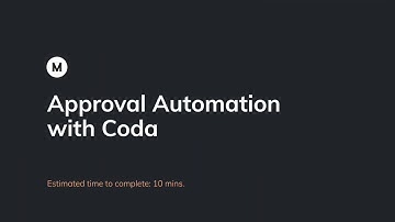 Create an Approval Workflow in Coda - Intro