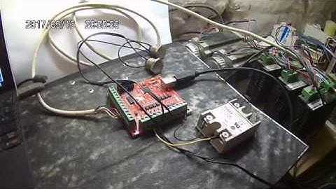 mach3 cnc usb 100Khz RnRMotion test axeX asservi axeA retour en effervescence