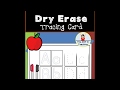 Alphabet Dry Erase Tracing Card Uppercase and Lowercase Letters Literacy Center Video Pin