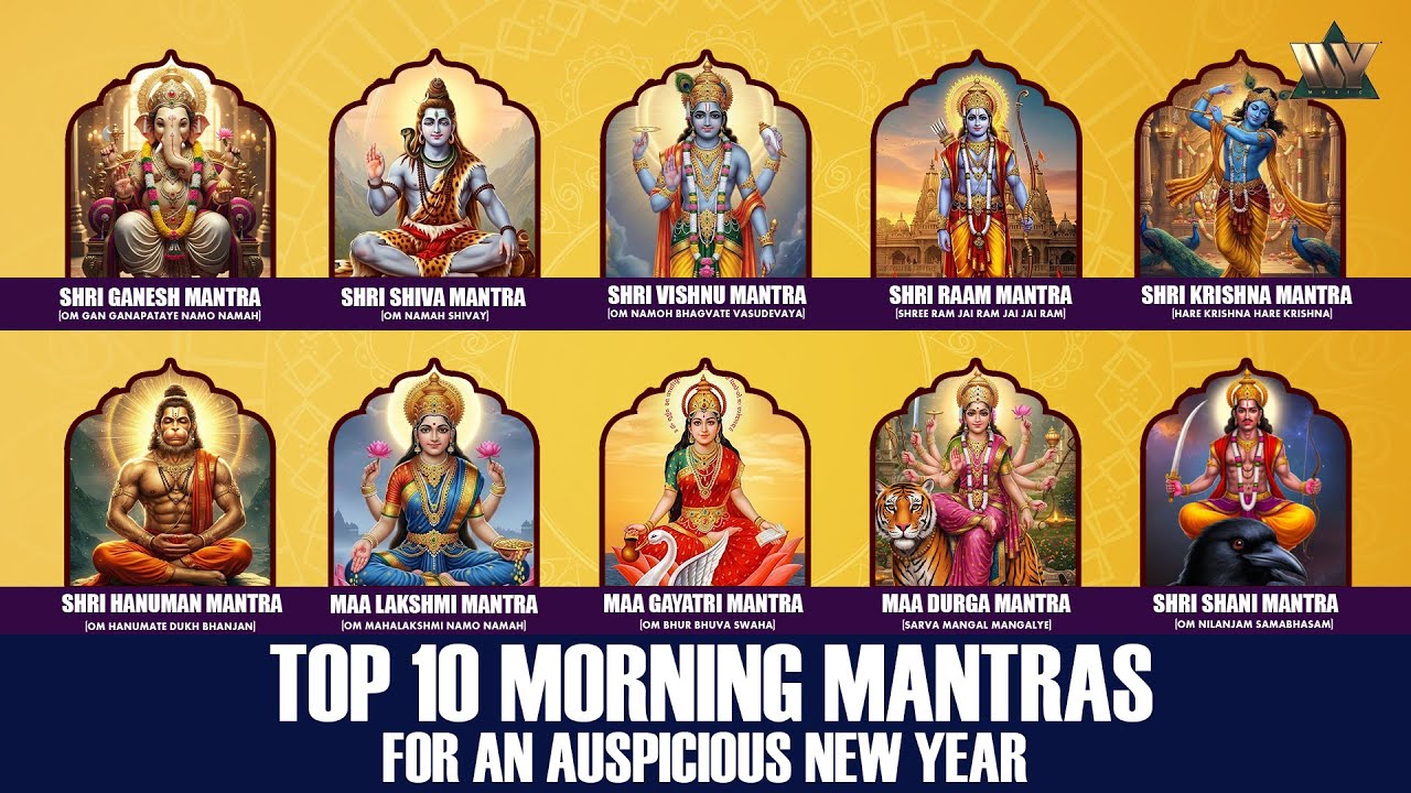 Top 10 Morning Mantras for An Auspicious New Year | Powerful Mantras for Peace, Prosperity & Success
