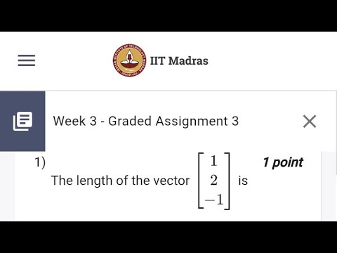 # week 3 MLF graded assignment #bs degree #iitm #week3 machine learning ...