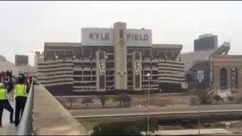 Texas Aggie Football Stadium Kyle Field Implosion / Imploded