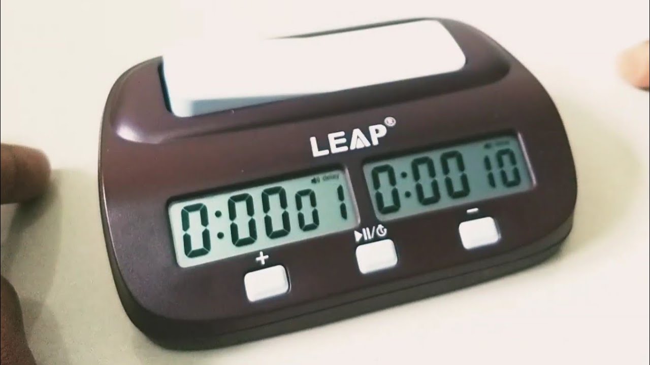 Relógio Digital de Xadrez Leap PQ9907S 