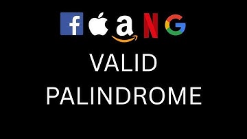 Valid palindrome - Leetcode 125 Solution in Python | Two Pointers