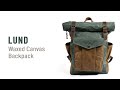 Waxed Canvas Roll Top Backpack | LUND