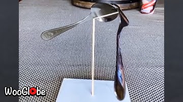 Defying Gravity By Balancing Forks On A Toothpick || WooGlobe