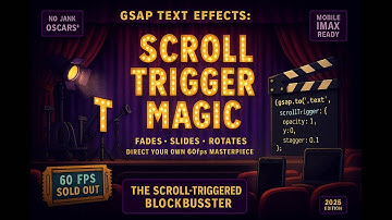 GSAP Text Effects: Stunning Scroll Animations Tutorial (2025) ✨🚀
