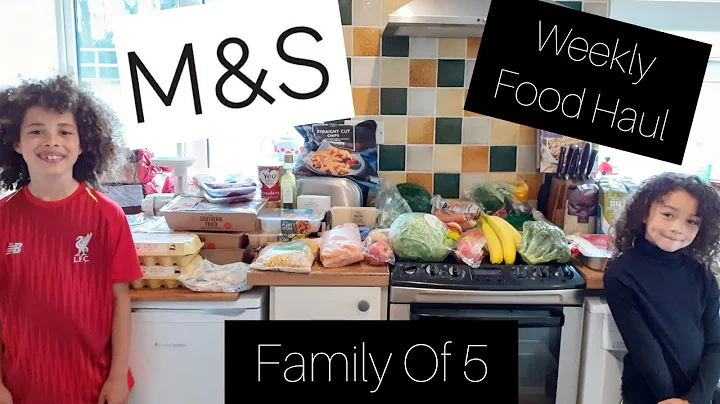 M&S Weekly Food Shop For Family of 5 | Marks and Spencer Grocery Haul For 7 Days