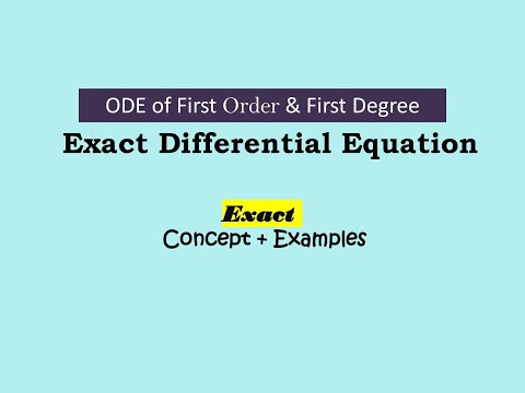 Exact Differential Equation