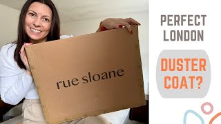 Rue Sloane London Duster unboxing and try on xxs and ps