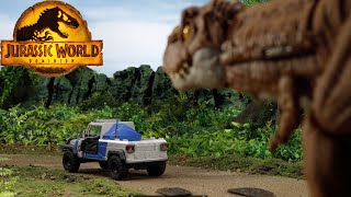 Murphy Escapes from the Dino Fierce Changers 🦖 + More Jurassic World Adventures | Mattel Action!