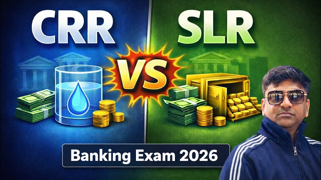 👉 CRR vs SLR | Full Concept Clear (CBSE & Banking Exams 2026) #economics 