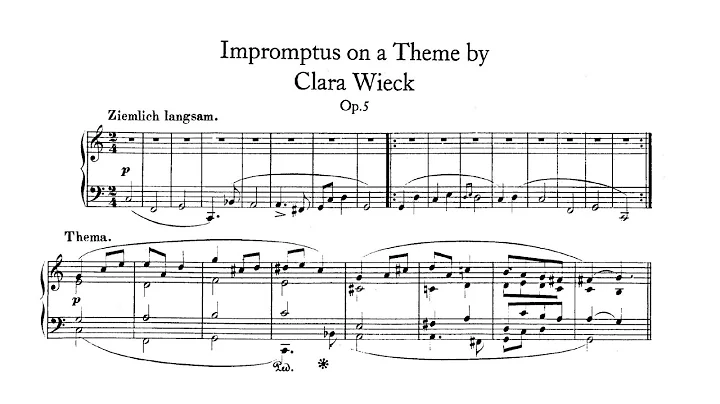 Schumann: Impromtus on a theme by Clara Wieck, Op....