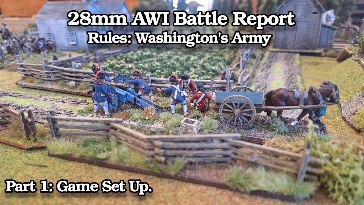 Part 1of 2 running through a 28mm American war of independence war-game.