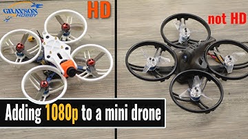 Converting ET115 to CineWhoop - Installing a 1080p camera to fpv drone