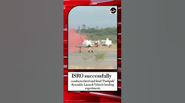 ISRO successfully conducts third and final ‘Pushpak’ Reusable Launch Vehicle landing experiment.