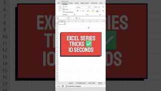 Excel series magic tricks #excel #excelshortcuts #spreadsheetmagic #exceltips #exceltricks
