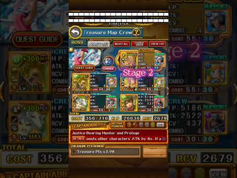 [OPTC] PREPARATION Treasure Map vs Vegapunk with No New Batch [トレクル] [#shorts #youtubeshorts]