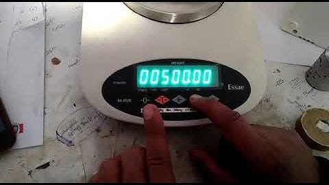 how to calibrate essae weighing scale