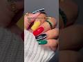 Simple/traditional Black History Inspired🖤❤️💚💛 #dippowder #nailart #blackhistory #nailinspo