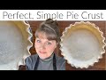 How to Make Perfect Simple Pie Crust &amp; How to Flute Pie Crust, Easy Instructions, 4 Ingredients