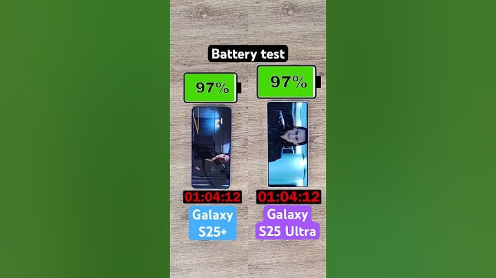 Samsung Galaxy S25+ vs Galaxy S25 Ultra battery test!