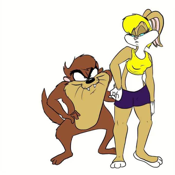 Taz eats Lola Bunny!