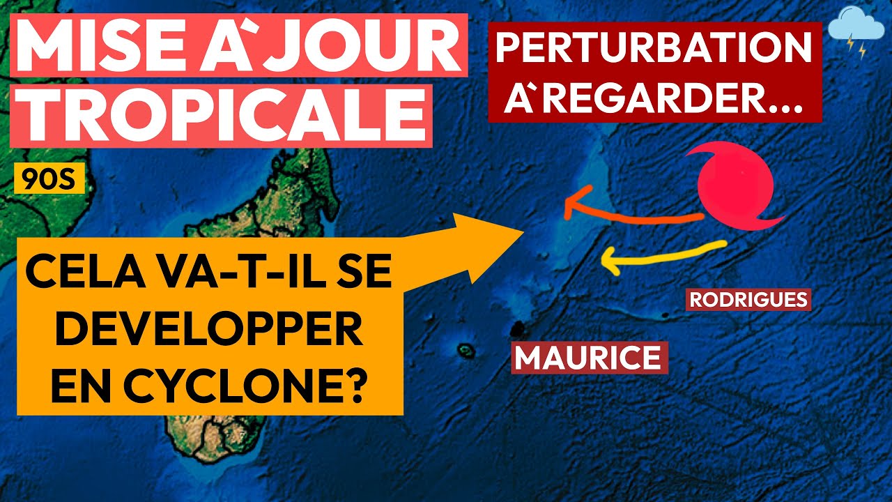 MENACE tropicale possible au nord de l'île Maurice (Mise à jour météo tropicale)