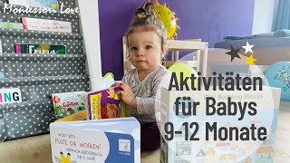 Aktivitäten für Babys 9-12 Monate