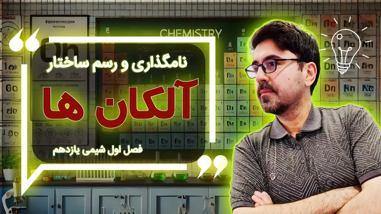 نامگذاری آلکان ها شیمی یازدهم (آموزش با حل مسائل امتحانی)
