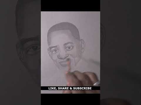 Will Smith Portrait Drawing #willsmith #art #portrait #pencil