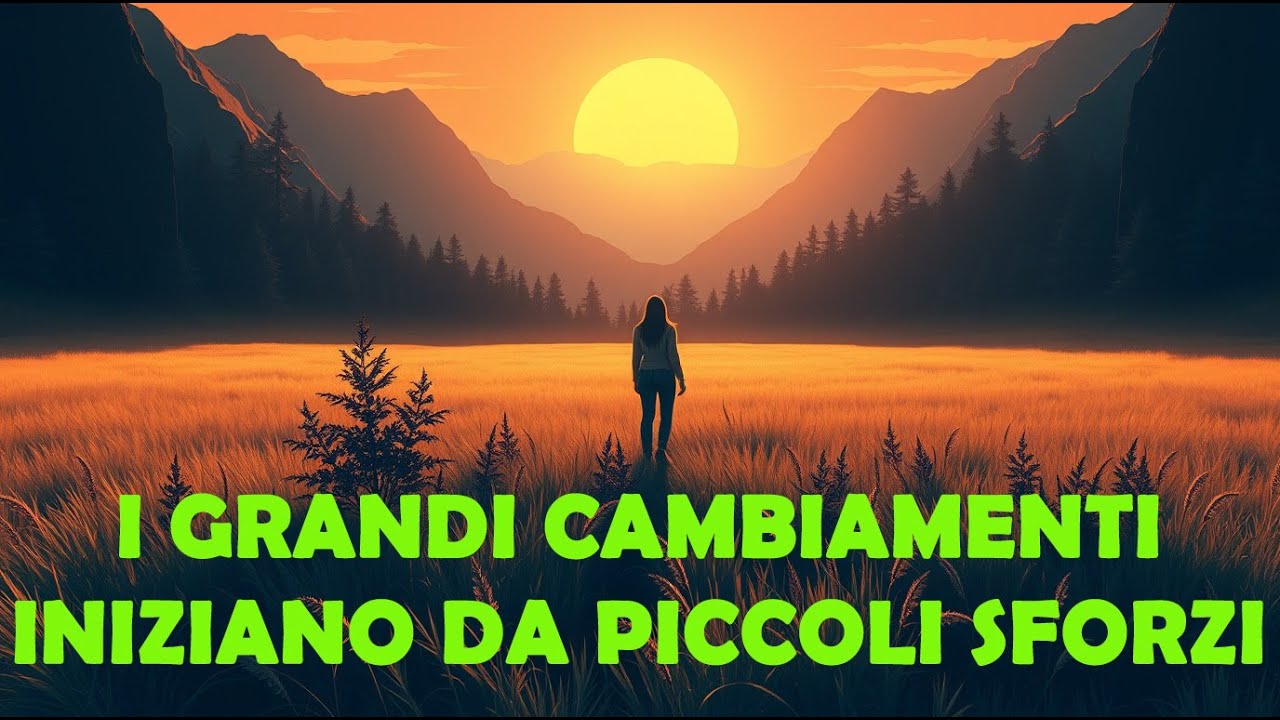 i grandi cambiamenti iniziano da piccoli sforzi - YouTube