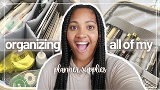 planner vlog: organizing ALL of my planner supplies for 2024 and why you should too (: