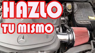 ¿Como instalar un filtro de alto flujo K&N en un Mercedes A200?
