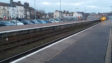 Direct Rail Services Class 37s 37419 and 37425 Depart Lowestoft With Thrash 03/01/18