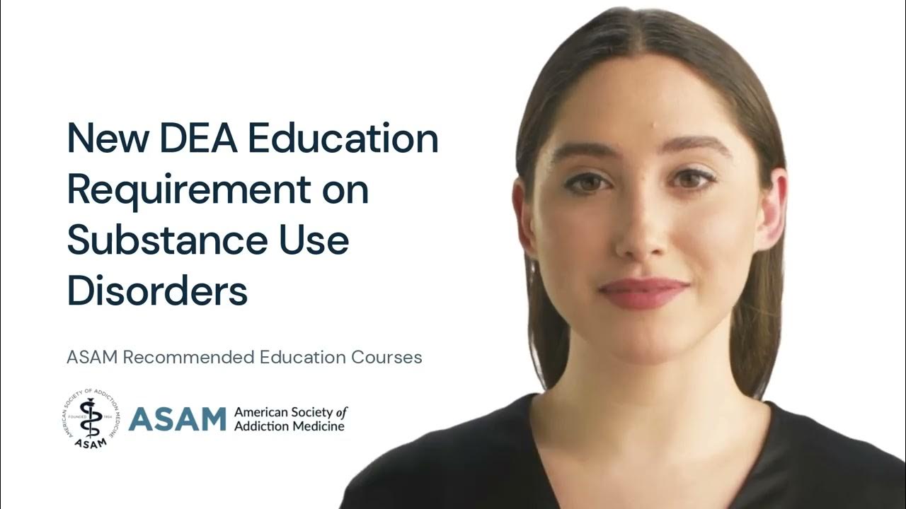 DEA Education Requirements for Treatment of SUD YouTube