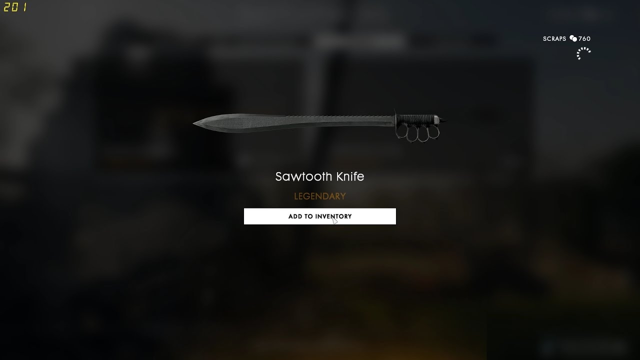battlefield 1 sawtooth knife