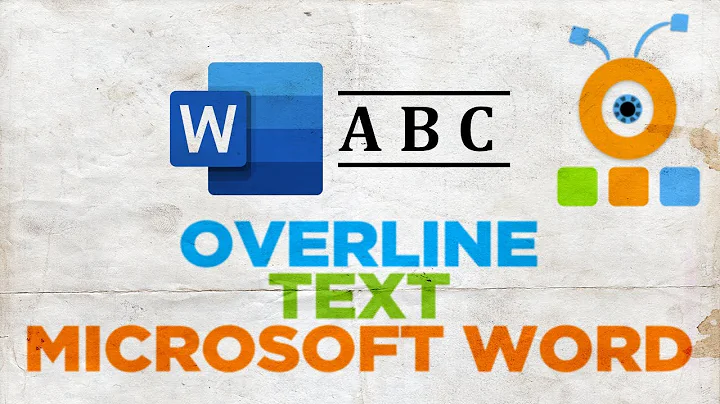 How to Overline Text in Word