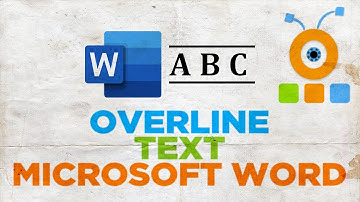 How to Overline Text in Word
