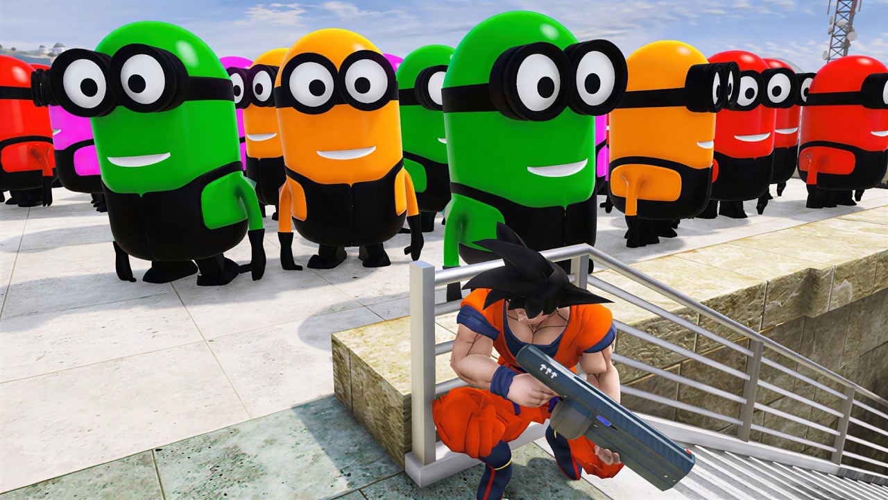 GTA 5 Epic Ragdolls RED SPIDERMANEuphoria Physics & Funny FailsVS RED MINION VS GREEN MINION